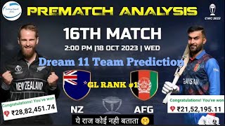 World Cup 2023 New Zealand vs Afghanistan 16th Match PREDICTION, NZ vs AFG Playing 11, WC 2023 |