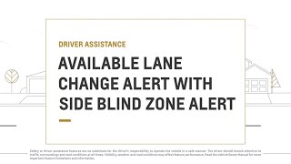 Lane Change Alert with Side Blind Alert How To | Chevrolet