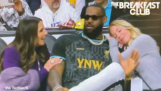 Lakers Owner & Exec. Seen Being Overly Affectionate With Lebron James 🤨