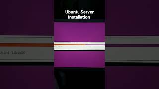 #Ubuntu #Server #installation