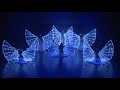 Belly dance with LED Isis Wings - Ancient Ruins by Layali Show Group