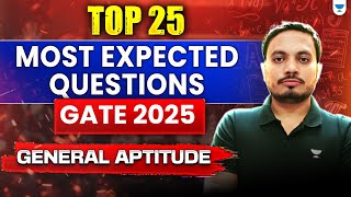 GATE 2025 CS | Top 25 Most Important General Aptitude PYQs | Aman Raj