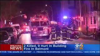 2 Killed, 9 Hurt In Belmont Building Fire