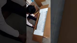 hitachi new spleet ac indore unboxing#viral #shortvideo#trending #explore #ac