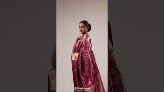 Dark Raspberry Jaal Kanjivaram Silk Saree | SINGHANIAS | Ph: 913 323 3310