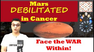 Mars debilitated in Cancer -  20th Oct to 21st Jan -  The Rahuuuu effect - Results all Zodiac Signs