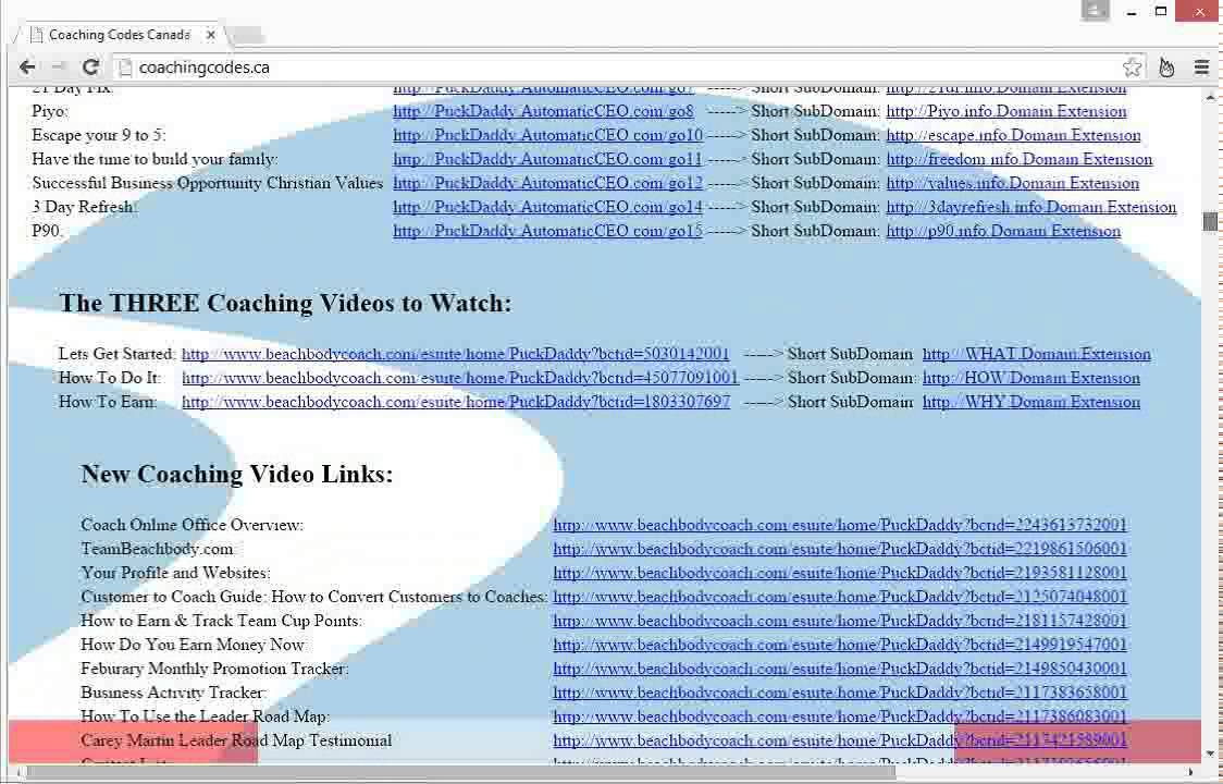 How To Use Coaching Codes Canada Youtube
