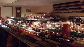 Pop Pop George's Huge Lionel/O27 Model Train Layout!  Takes up the whole basement!