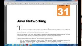 Programming in Java: Chapter 31 Java Networking (URL Connections Class Methods)