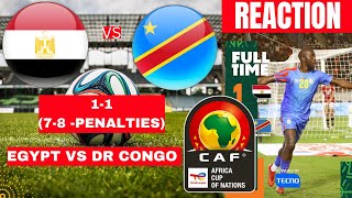 Egypt vs DR Congo 1-1 (7-8) Penalties Live Stream Africa Cup of Nations AFCON Football Match Score