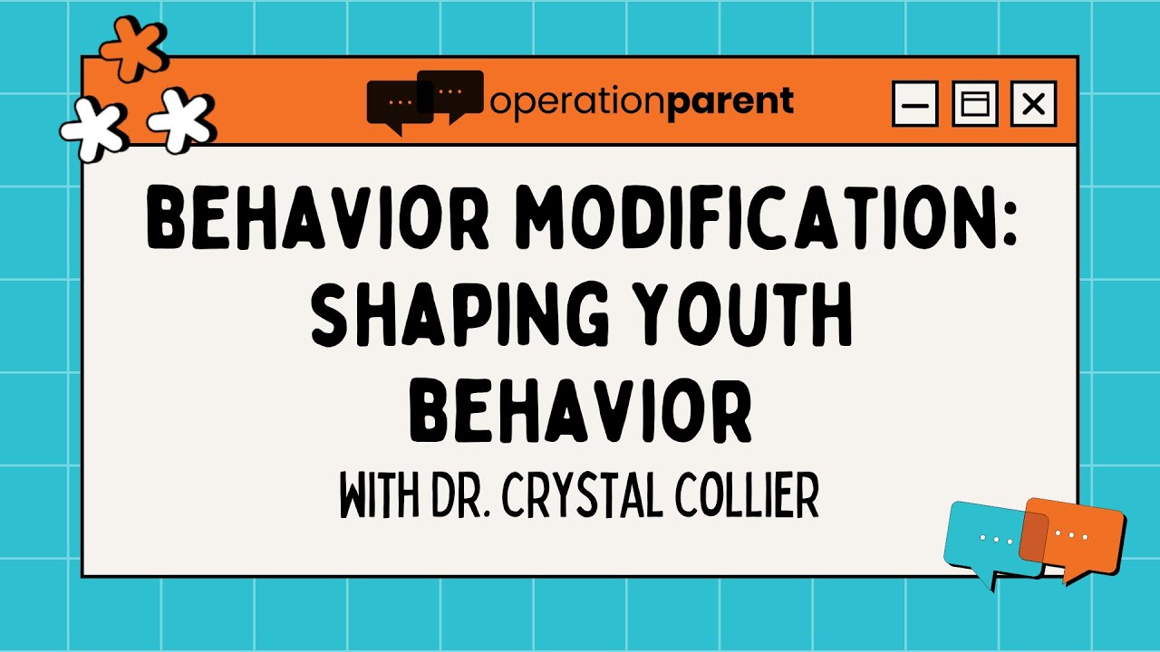 Behavior Modification Shaping Youth Behavior Youtube