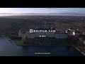 5523. drottningholms slott drottningholm royal castle drone stock footage video