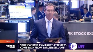 Market check April 28: Stocks climb, shaking off choppy sell-off earlier