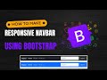 How to make bootstrap navbar responsive |How to make navbar in bootstrap 5 | bootstrap5 #bootstrap5