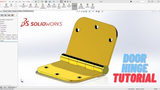 Solidworks Tutorial / How to make a Door Hinge ?