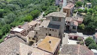 Il borgo di Selci visto dal drone