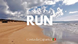 Virtual Run | 30 min | Pristine Beach | Waves Crashing  |Treadmill Scenery | Costa da Caparica🇵🇹