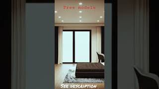 free sketchup models #3d_modeling #3d_rendering #design #sketchup #interior #render #vray #3d #bed