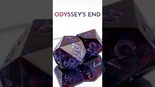 Handcrafted Resin Dice Odyssey's End | DnD and TTRPG | Odyssey Dice