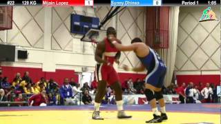 2012 Pan Am: 120 KG Quarterfinal: Mijain Lopez (CUB) vs. Sunny Dhinsa (CAN)