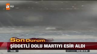 Şiddetli dolu martıyı esir aldı - 27 Temmuz 2017