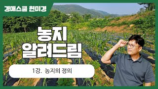 [농지 알려 드림] 1강. 농사만 짓고 있으면 농지인가요? 기본적인 농지의 정의 #농지경매#농지연금#농지