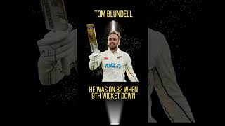 Tom Blundell great knock record partnership at the end #shorts #cricket #nzvseng