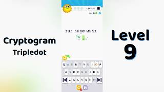 Cryptogram Tripledo Level 9 Solutions 🧩 | Logic Puzzle Game | Mini Boss