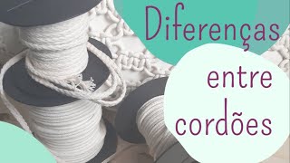 Quais as diferenças entre os cordões com alma, trançado e agulhado? | Macramê