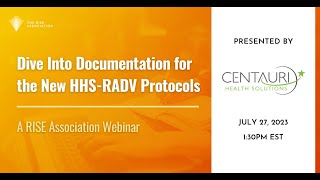 RISE Webinar Dive Into Documentation for the New HHS RADV Protocols