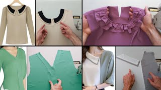 [ 4 ] Amazing Ways to design different necks for your outfits. sewing technique