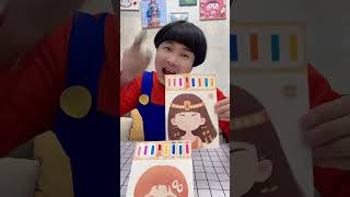 每个女孩都有一个公主梦 #手工画 #益智玩具 #孩子的快乐就那么简单 #funny #toys #diy