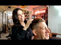 💈MUY GUAPA! Hair Wash & Blow Dry | Men's Hairstyling by Lady Barber 