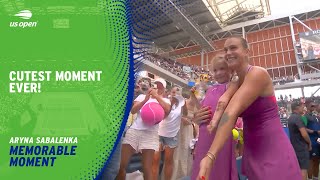 Aryna Sabalenka Meets Her Mini Me Superfan! | 2024 US Open