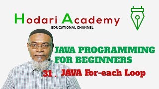 Java Programming for Beginners - 31. Java For each Loop
