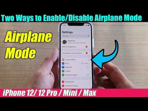 iPhone 12/12 Pro: two ways to activate/deactivate airplane mode