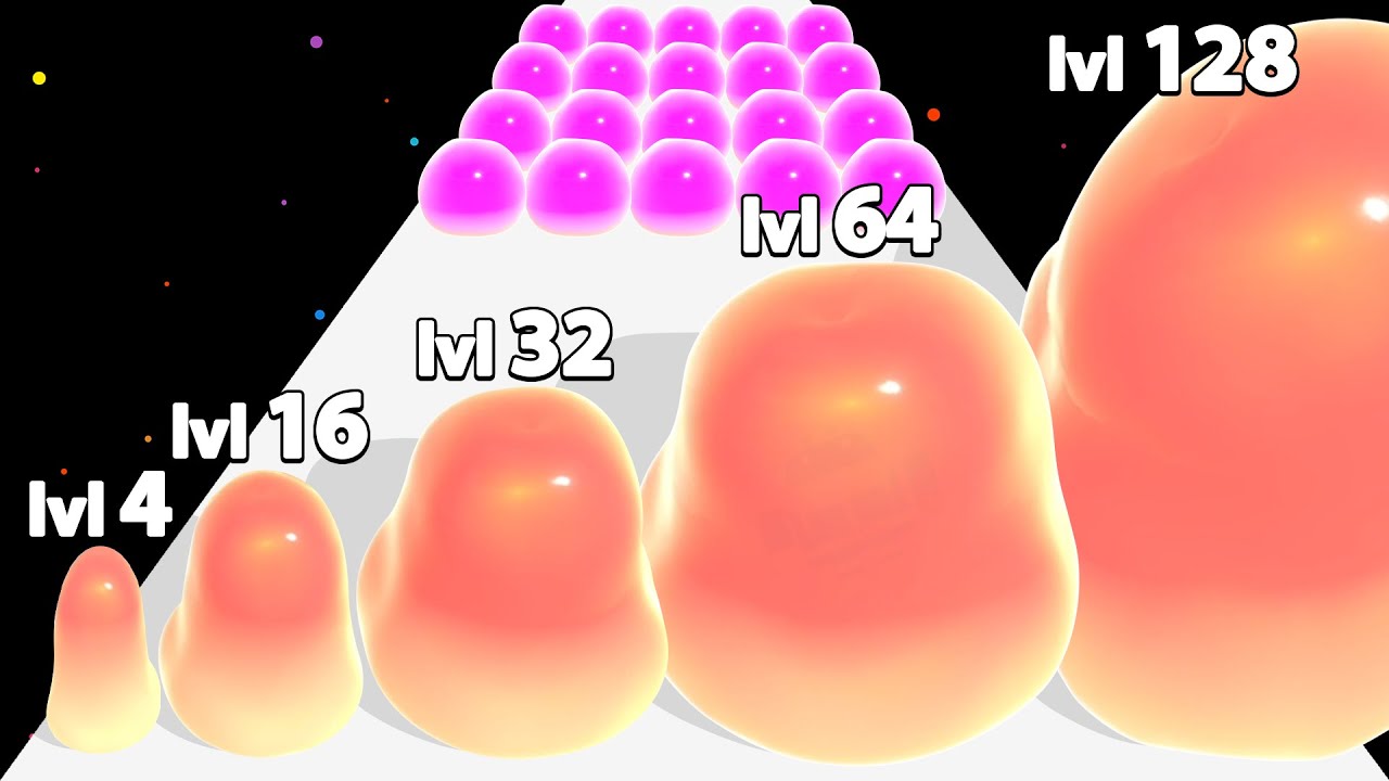 Jelly Raid Level Up Jelly Blob Run Asmr Gameplay Youtube