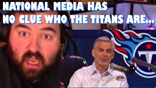 Tennessee Titans fan loses it watching Colin Cowherd talk about the Titans roste