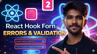 #2 Stop Writing Bad Forms ❌ | React Hook Form Validation & Errors | errors Object | Coderz Area