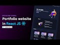 Complete Responsive Portfolio Website Using React JS & Tailwind CSS | Beginners Tutorial