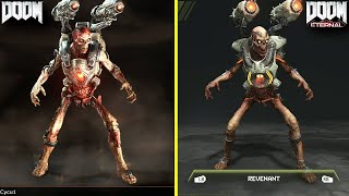 Doom vs Doom Eternal Demon and Character Models Comparison