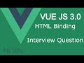 Vue JS 3 tutorial #17 HTML binding
