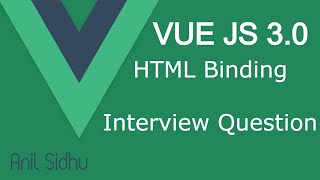 Vue JS 3 tutorial #17 HTML binding
