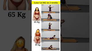 Lose 4,5 KG in 2 week | Best weight lose exercise at home #weightloss #homeworkout #shorts