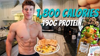 Full Day of Eating 1,800 Calories | Easy High Volume and High Protein Diet for Weight Loss