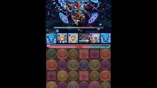 【パズドラ】降臨チャレンジ 天魔界(デビルラッシュ) ノーコン 覚醒ネプチューンPT 手持ち+総数292個