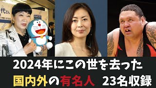 【2024年】この世を去った国内外の有名人23名収録　#芸能人 #海外の反応  #芸能