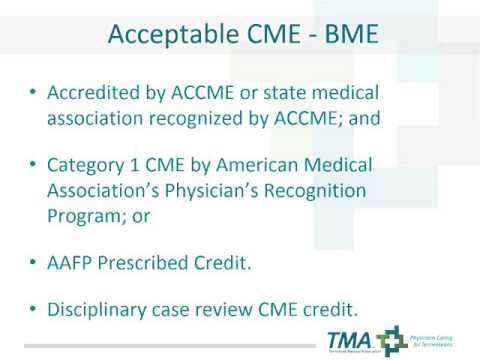 CME Requirements for TN Physicians CME Requirements for TN Physicians