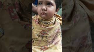 Arey yar shit, funny kid| instagram viral kid| kid cutting hair funny| viral video| viral kid