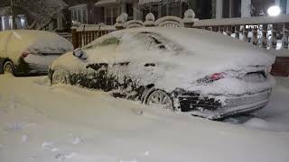 Trees and Awning collapse in Brooklyn and Queens as Blizzard Conditions in NYC